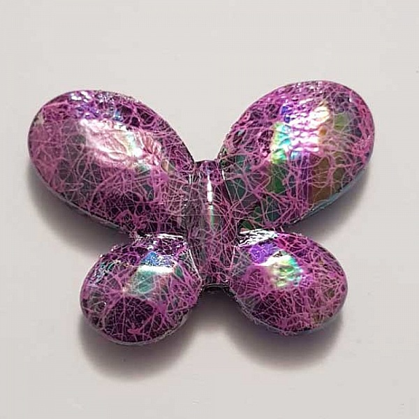 Breloque papillon N&deg;36 Violet 34 x 44 mm