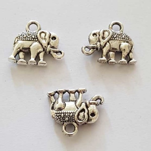 Breloque &Eacute;l&eacute;phant N&deg;10 Argent