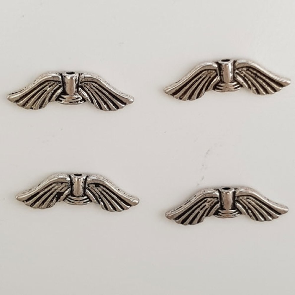 Flügel Charms Nr. 06 Silber