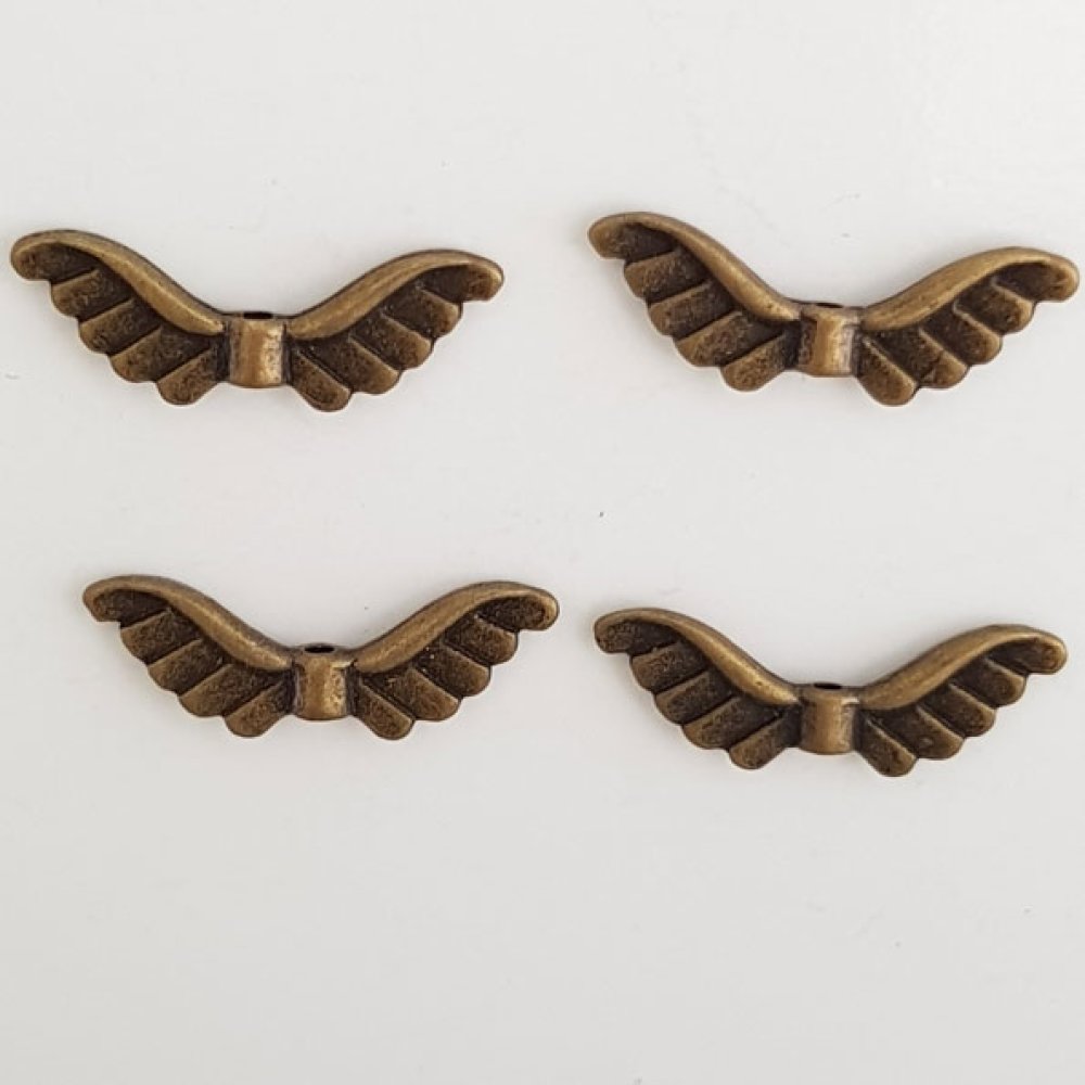 Flügel Charms Nr. 12 Bronze