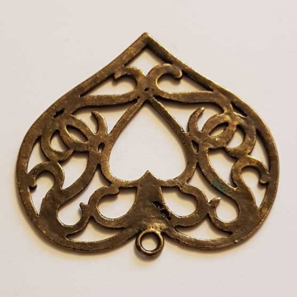 Breloques C&oelig;ur N&deg;48 Bronze