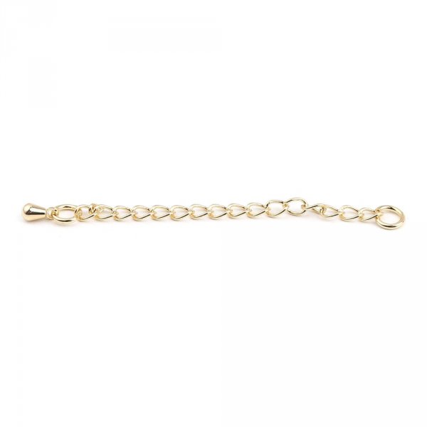Verl&auml;ngerungskette f&uuml;r Halskette Armband aus vergoldetem Kupfer