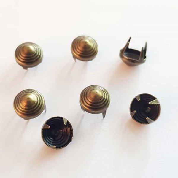 Clous rivet &agrave; griffes Rond 07 mm 20 pi&egrave;ces