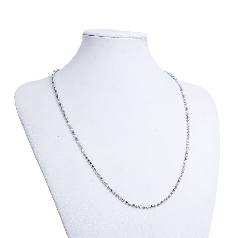 Halsband N°01 Kugelkette 304 Edelstahl 60 cm - 3mm