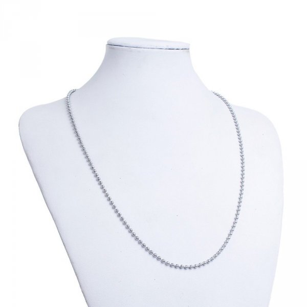 Halsband N&deg;01 Kugelkette 304 Edelstahl 60 cm - 3mm