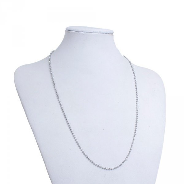 Halsband N&deg;02 Kugelkette 304 Edelstahl 60 cm -2mm