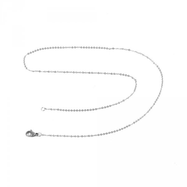 Halsband N&deg;06-00 aus rostfreiem Stahl Masche Forcat 46 cm