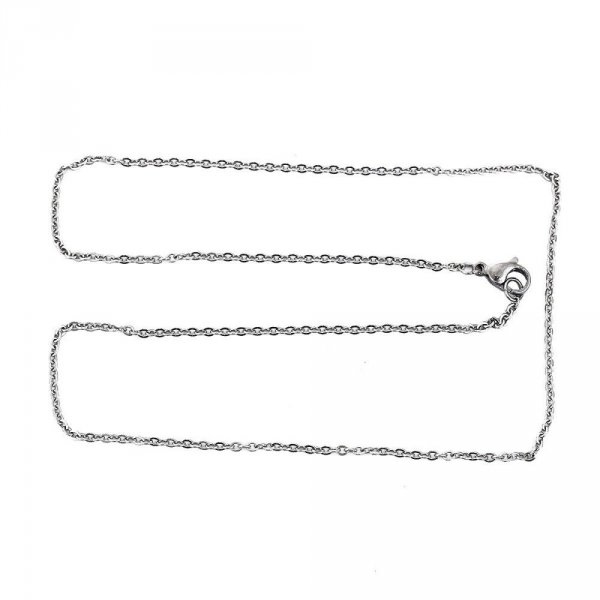 Halsband N&deg;06-01 aus rostfreiem Stahl Masche Forcat 45.5 cm