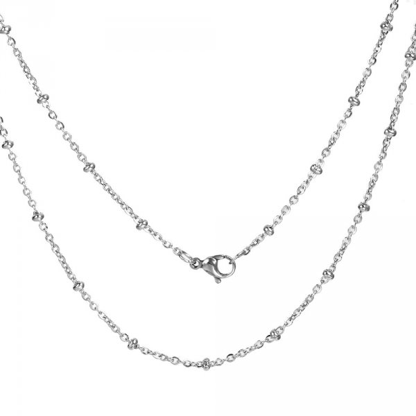 Halsband N&deg;06-02 aus rostfreiem Stahl Maschenweite Forcat 50 cm