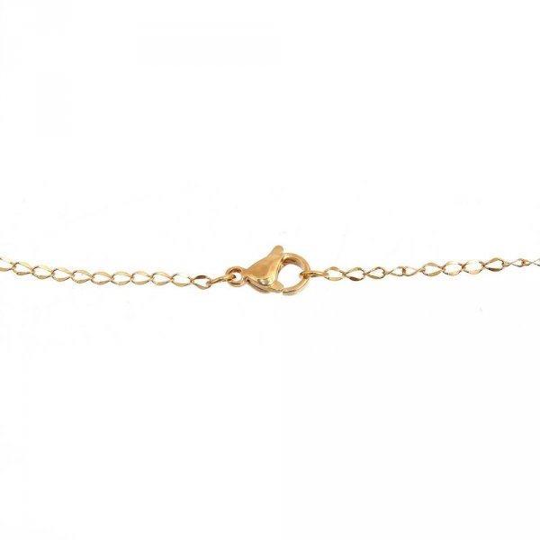 Halsband N&deg;07 aus rostfreiem Stahl Masche Pferd 45 cm