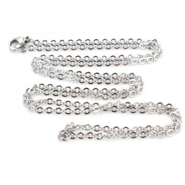 Halsband N&deg;08 aus rostfreiem Stahl 50 cm