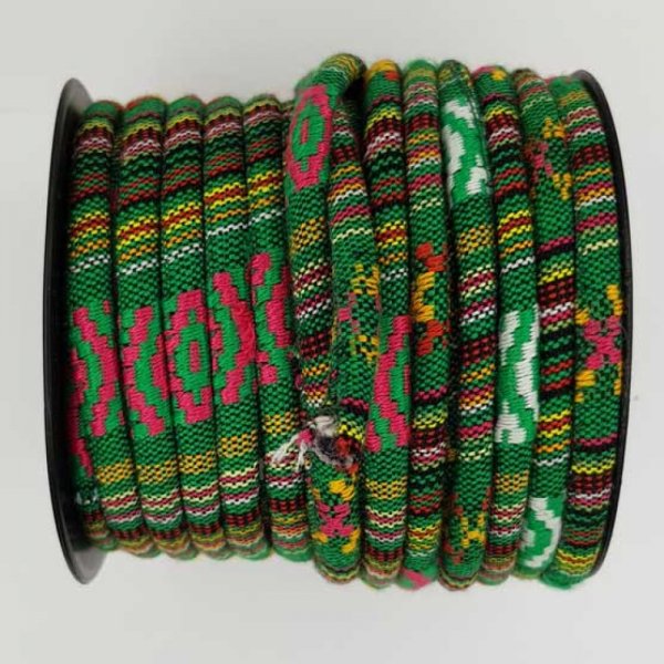 Spaghetti-Rundschnur Nr. 01 Gr&uuml;n x 1 Meter