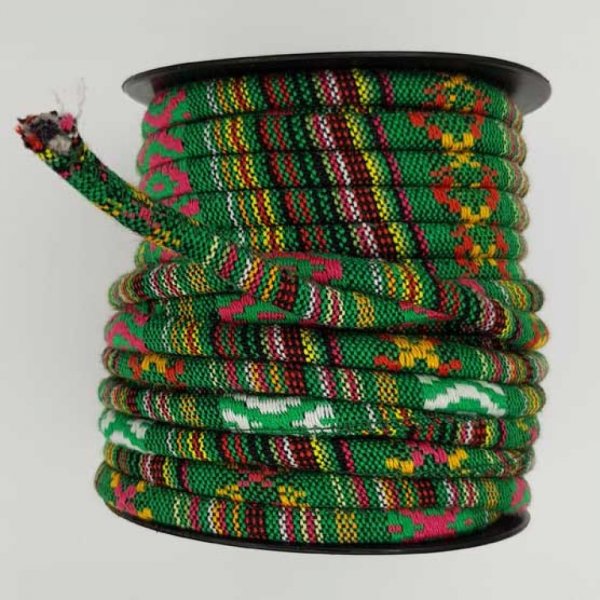 Spaghetti-Rundschnur Nr. 01 Gr&uuml;n x 1 Meter