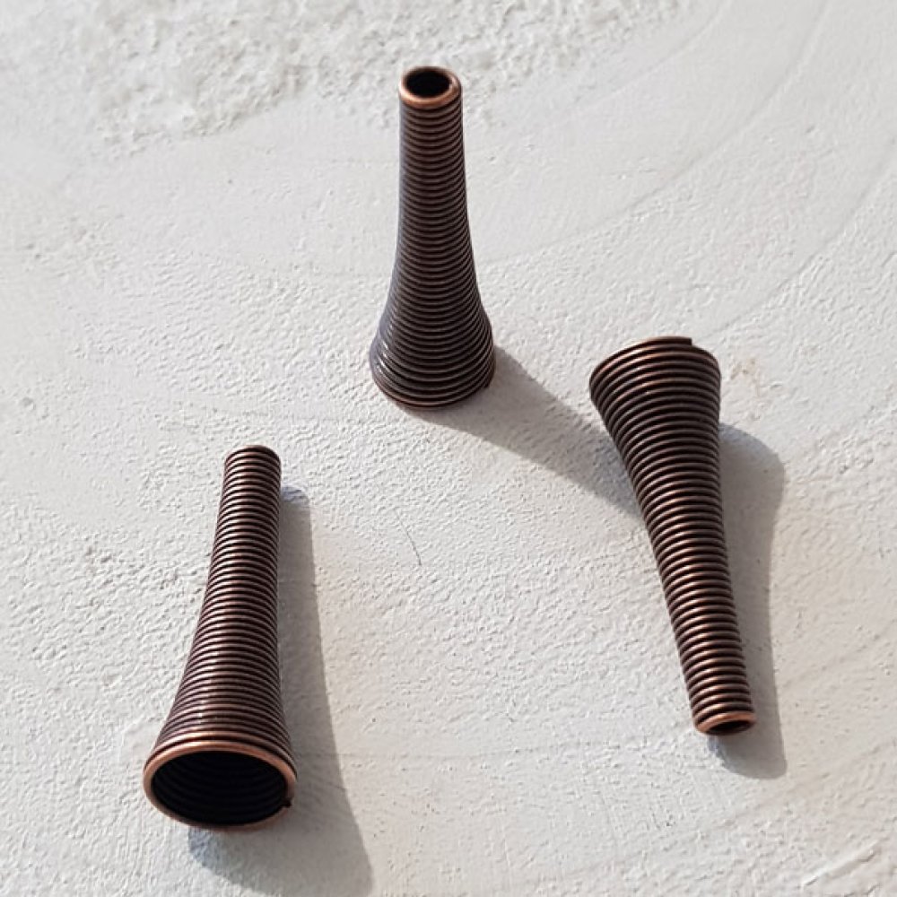 Coupelle Cone calotte Spirale N°01 X 2 Stück Kupfer.