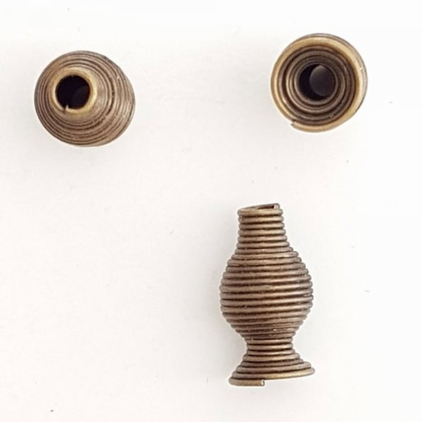 Coupelle Cone calotte Spirale N&deg;10 Bronze.
