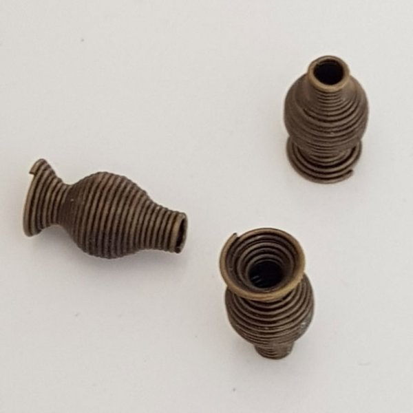 Coupelle Cone calotte Spirale N&deg;10 Bronze.