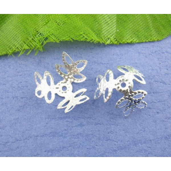 Sch&uuml;ssel mit Wasserzeichen aus Legierung Blume Silber x 300