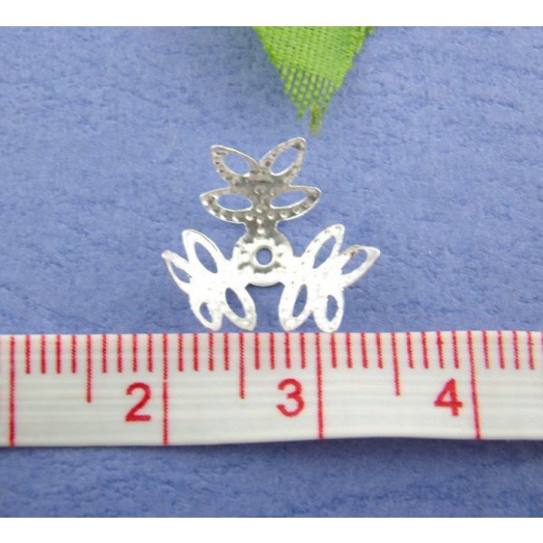 Sch&uuml;ssel mit Wasserzeichen aus Legierung Blume Silber x 300