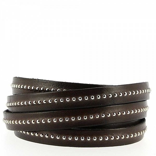 Leder Kugel T-Moro 10 mm mit Kugelkette Nickel free pro 20 cm