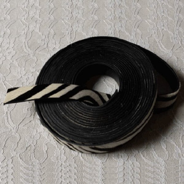 Zebraleder 20 mm x 20 cm
