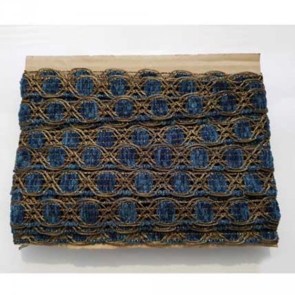 Dentelle Galon N&deg;02 Bleu 20 mm