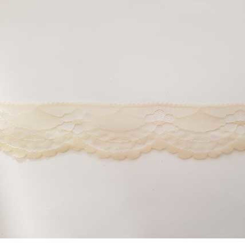 Dentelle Style Tulle Ecru 35 mm N°01