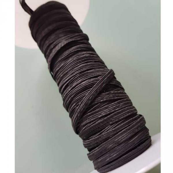 Gummiband flache Maske 5 mm schwarz n&deg;03 pro Meter