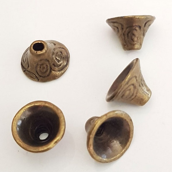 Kalottenansatz Sch&uuml;ssel Nr. 13 Bronze