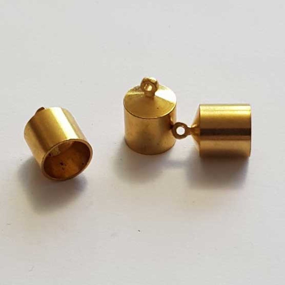 Embout à coller N°19 Doré 13 x 9 mm