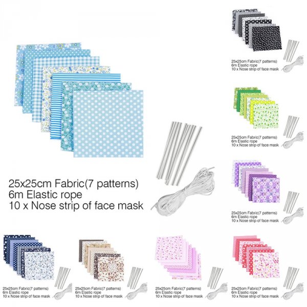 Maskenmaterial-Set Gr&uuml;n