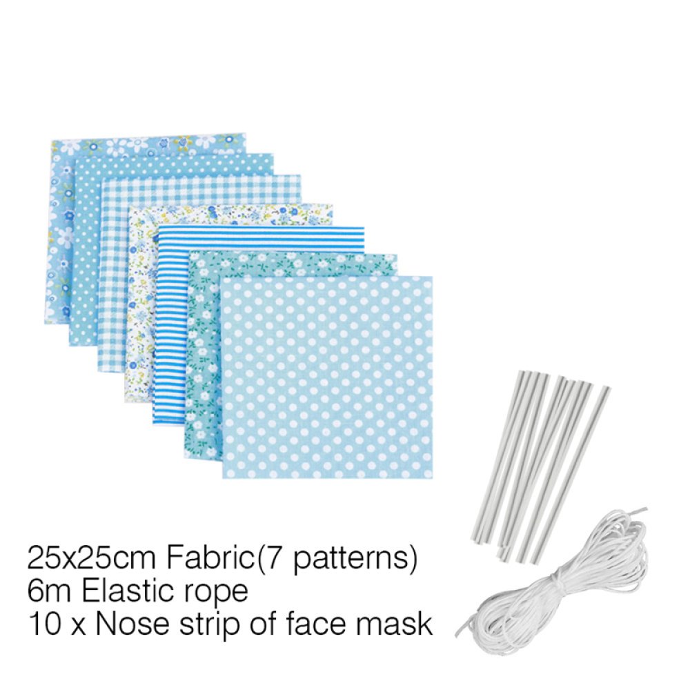 Maskenmaterial-Set Blau