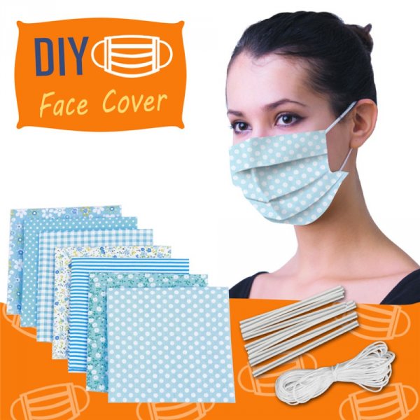 Maskenmaterial-Set Blau