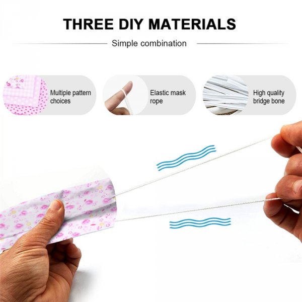 Maskenmaterial-Set Rose