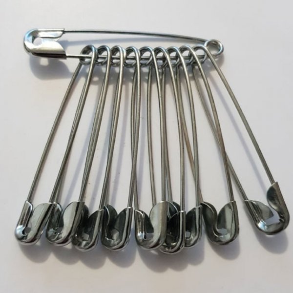 Sicherheitsnadeln 55 mm x 5 St&uuml;ck Sicherheitsnadeln