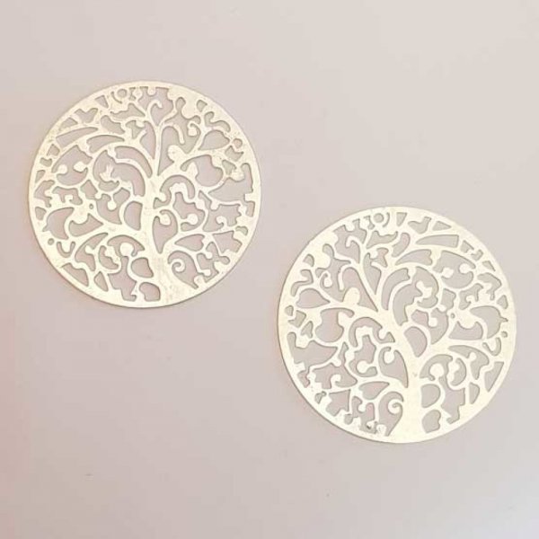 Estampe N&deg;19 Rond 45 mm Argent