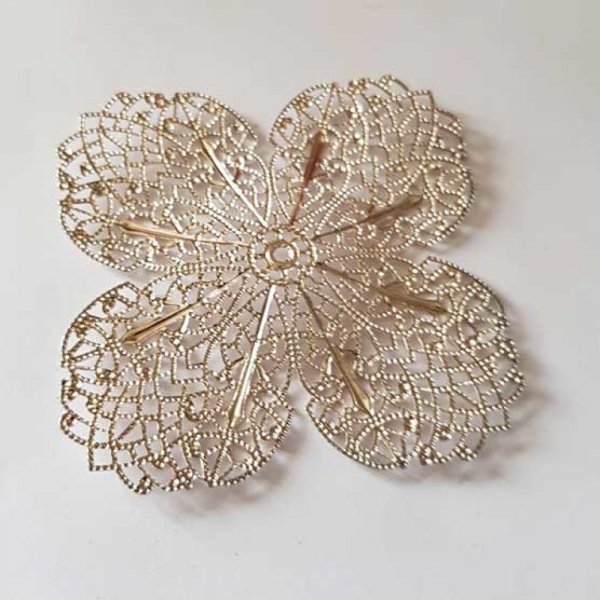 Estampe N&deg;31 Fleur 68 mm Argent