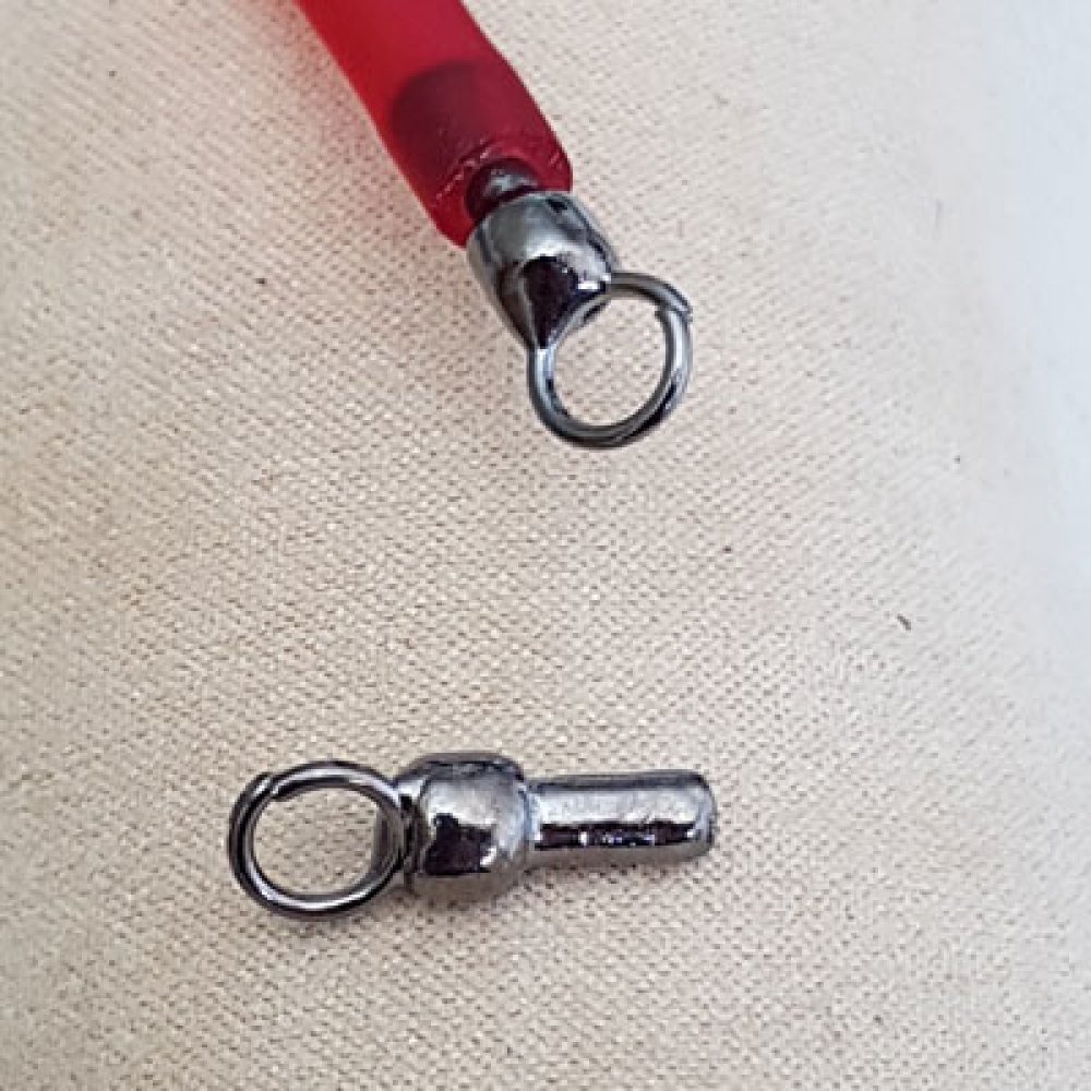 Gun-Verschluss Metall für Pvc-Schnur Hohl 5 mm