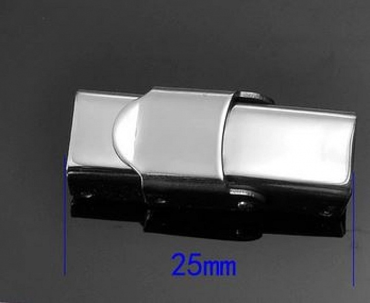 Clipverschluss Kralle f&uuml;r Leder 08 mm breit