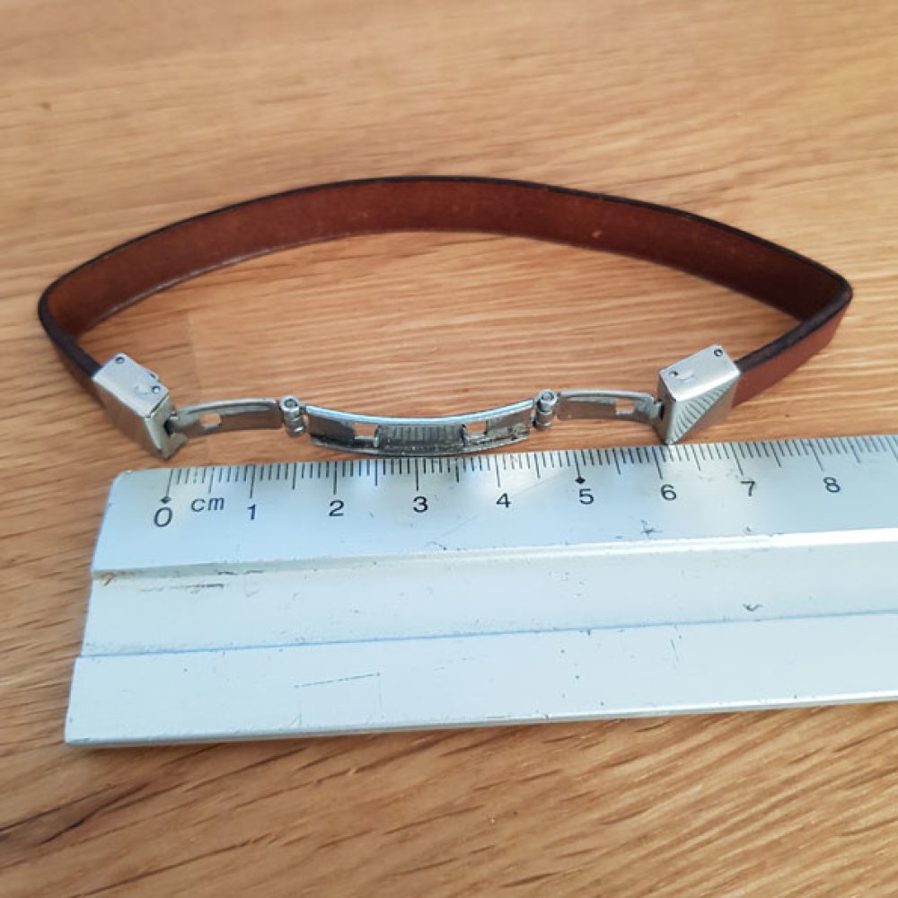Clipverschluss Kralle für Leder 10 mm breit N°02