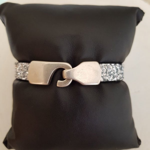 Zamak-Hakenverschluss f&uuml;r Leder 10 mm