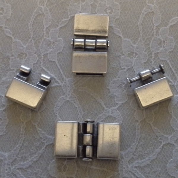 Zamak-Hakenverschluss f&uuml;r Leder 13 mm