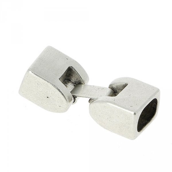 Zamak-Hakenverschluss f&uuml;r Leder 10 mm R&eacute;galiz