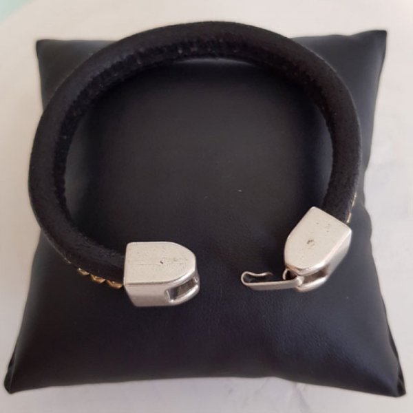 Zamak-Hakenverschluss f&uuml;r Leder 10 mm R&eacute;galiz