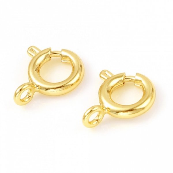 Runder Federring-Verschluss Vergoldet N&deg;01 Vergoldet