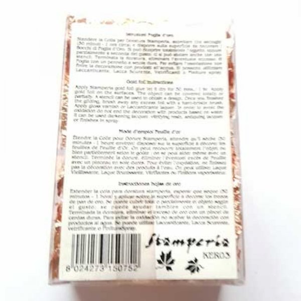 Goldene Bl&auml;tter in Flocken Stamperia