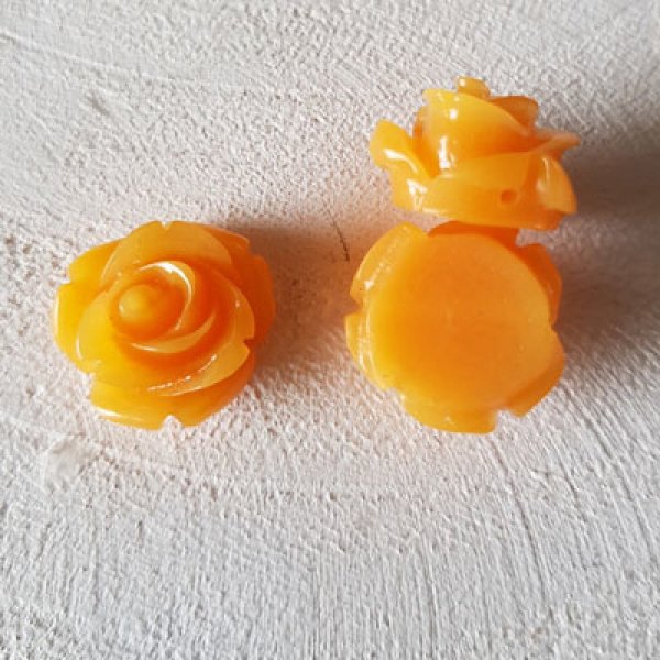 Synthetische Blume 13 mm N&deg;01-13 Orange
