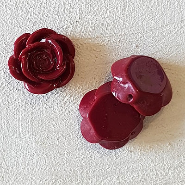 Synthetische Blume 17 mm N&deg;04-17 Bordeaux