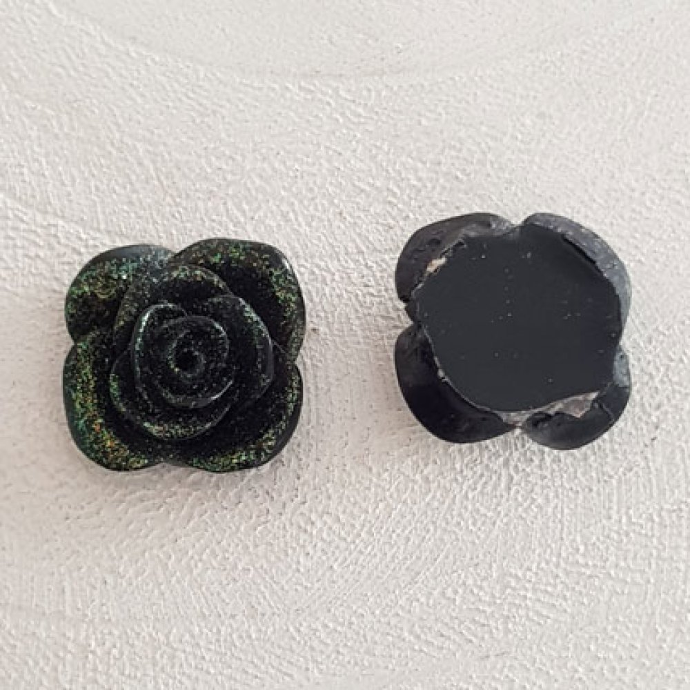 Synthetische Blume 20 mm N°05-03 Schwarz