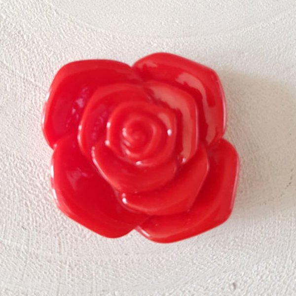 Synthetische Blume 37 mm N&deg;06-02 Rot