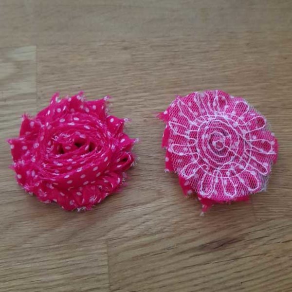 Ausgefranste Stoffblume Fantasy Nr. 46